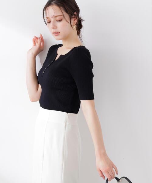 PROPORTION BODY DRESSING(プロポーションボディドレッシング)の「ヘンリーネックニット / 1216170414(ニット/セーター・レディース・ホワイト系その他/レッド/ブラック/グレー・SMALL/MEDIUM)」の15枚目の写真