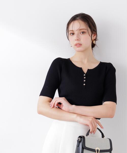 PROPORTION BODY DRESSING(プロポーションボディドレッシング)の「ヘンリーネックニット / 1216170414(ニット/セーター・レディース・ホワイト系その他/レッド/ブラック/グレー・SMALL/MEDIUM)」の16枚目の写真