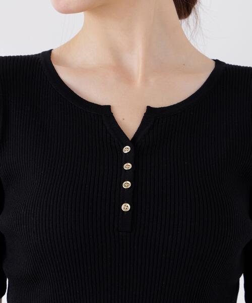 PROPORTION BODY DRESSING(プロポーションボディドレッシング)の「ヘンリーネックニット / 1216170414(ニット/セーター・レディース・ホワイト系その他/レッド/ブラック/グレー・SMALL/MEDIUM)」の21枚目の写真
