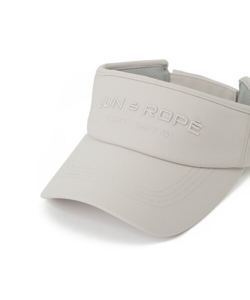 JUN&ROPE'（ジュンアンドロペ）の「フロントロゴ幅広バイザー（サンバイザー・レディース・グレー/ホワイト/サックスブルー/ブラック・FREE）」の18枚目の写真