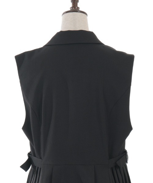 axes femme（アクシーズファム）の「プリーツフィッシュテールジレ（ベスト・レディース・ブラック/ベージュ・FREE）」の18枚目の写真