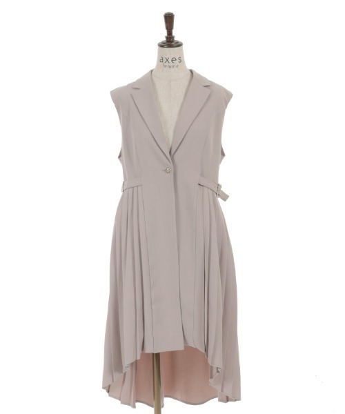 axes femme（アクシーズファム）の「プリーツフィッシュテールジレ（ベスト・レディース・ブラック/ベージュ・FREE）」の20枚目の写真