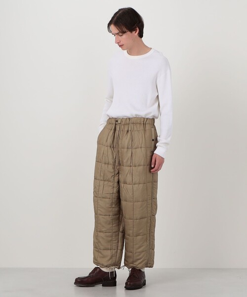 HAVERSACK（ハバーザック）の「HAVERSACK ATTIRE ナイロンシルク オーバーパンツ（その他パンツ・メンズ・ベージュ・L）」の2枚目の写真