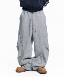 EASY NO EASY（イージーノーイージー）の「ストラクチャーカーブドスウェットパンツ - グレー（スウェットパンツ）」