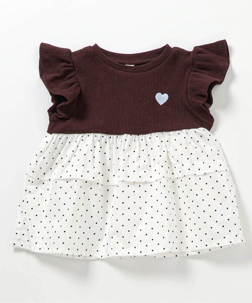 apres les cours(アプレレクール)の「【WEB限定】ティアードタックドッキングトップス(Tシャツ/カットソー・キッズ・アイボリー/その他2/イエロー/ブラウン/レッド・80/90/100/110/120/130/140)」の6枚目の写真