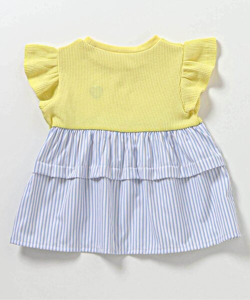 apres les cours(アプレレクール)の「【WEB限定】ティアードタックドッキングトップス(Tシャツ/カットソー・キッズ・アイボリー/その他2/イエロー/ブラウン/レッド・80/90/100/110/120/130/140)」の10枚目の写真