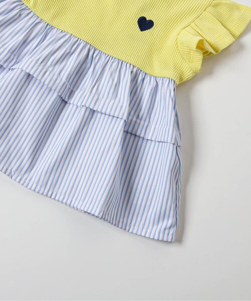 apres les cours(アプレレクール)の「【WEB限定】ティアードタックドッキングトップス(Tシャツ/カットソー・キッズ・アイボリー/その他2/イエロー/ブラウン/レッド・80/90/100/110/120/130/140)」の15枚目の写真