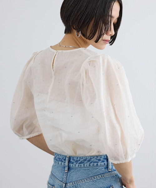 SALON adam et rope' ボリュームスリーブブラウス SALON adam et rope'（サロン アダム エ ロペ） ブラウス シャツ