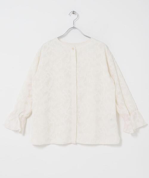 URBAN RESEARCH ROSSO WOMEN(アーバンリサーチ ロッソ)の「『WEB限定』ジャガードブラウス(シャツ/ブラウス・レディース・ブルー系その他/アイボリー・FREE)」の7枚目の写真