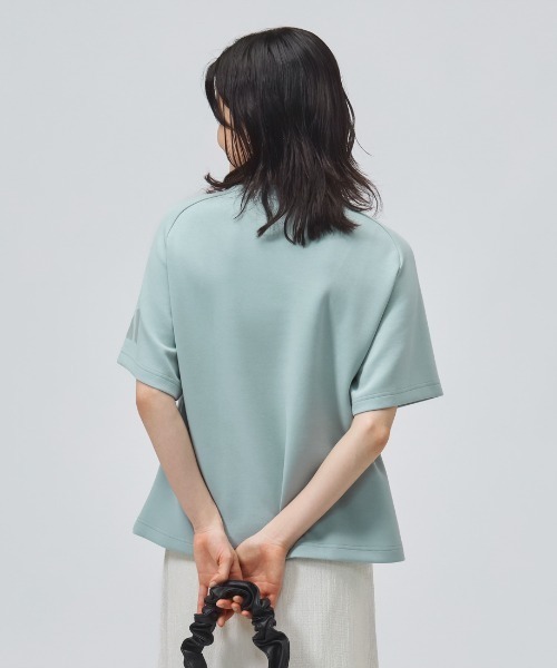 adidas(アディダス)の「アディダス adidas ソフト ラックス ルーズフィット 半袖Tシャツ(Tシャツ/カットソー・レディース・グリーン/オフホワイト・S/M/L/XL)」の7枚目の写真