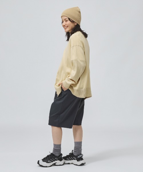 adidas(アディダス)の「アディダス adidas ソフト ラックス ルーズフィット 半袖Tシャツ(Tシャツ/カットソー・レディース・グリーン/オフホワイト・S/M/L/XL)」の19枚目の写真