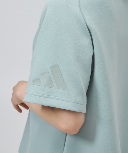 adidas(アディダス)の「アディダス adidas ソフト ラックス ルーズフィット 半袖Tシャツ(Tシャツ/カットソー・レディース・グリーン/オフホワイト・S/M/L/XL)」の12枚目の写真