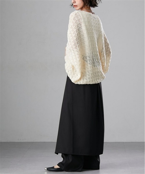 Soiunique（スワユニーク）の「とろみ素材スカート見えカフェパンツ ［Soiunique］（その他パンツ・レディース・ブラック/チャコール・L～LL/M～Ｌ）」の13枚目の写真