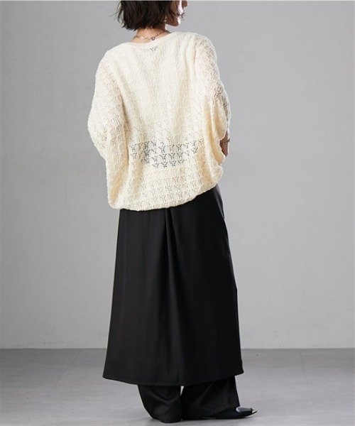 Soiunique（スワユニーク）の「とろみ素材スカート見えカフェパンツ ［Soiunique］（その他パンツ・レディース・ブラック/チャコール・L～LL/M～Ｌ）」の15枚目の写真