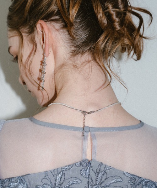 et.UNiVER(エトユニベール)の「Beaded Fringe Earrings(ピアス(両耳用)・レディース・ゴールド/シルバー・FREE)」の4枚目の写真