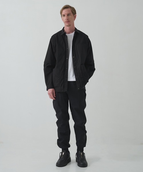 WHITE MOUNTAINEERING(ホワイトマウンテニアリング)の「【White Mountaineering / ホワイトマウンテニアリング】ZIP OFF LAYERED SHIRT(シャツ/ブラウス・メンズ・ブラック・3/2/1)」の2枚目の写真