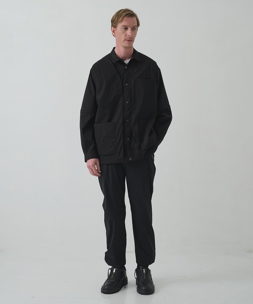 WHITE MOUNTAINEERING(ホワイトマウンテニアリング)の「【White Mountaineering / ホワイトマウンテニアリング】ZIP OFF LAYERED SHIRT(シャツ/ブラウス・メンズ・ブラック・3/2/1)」の3枚目の写真