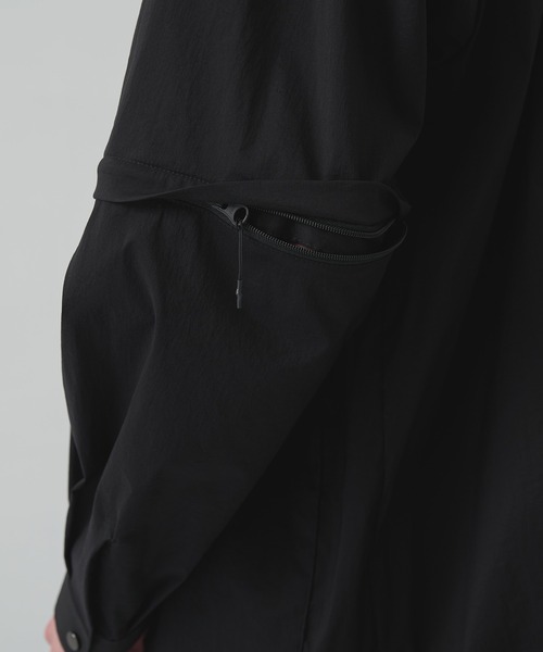 WHITE MOUNTAINEERING(ホワイトマウンテニアリング)の「【White Mountaineering / ホワイトマウンテニアリング】ZIP OFF LAYERED SHIRT(シャツ/ブラウス・メンズ・ブラック・3/2/1)」の8枚目の写真