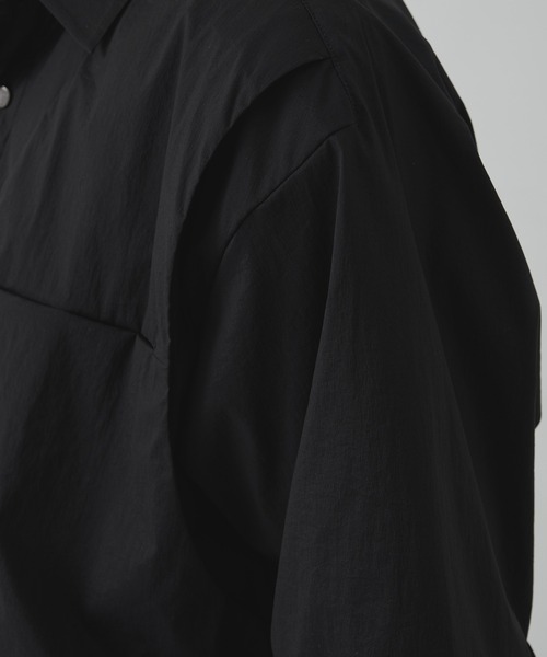 WHITE MOUNTAINEERING(ホワイトマウンテニアリング)の「【White Mountaineering / ホワイトマウンテニアリング】ZIP OFF LAYERED SHIRT(シャツ/ブラウス・メンズ・ブラック・3/2/1)」の9枚目の写真