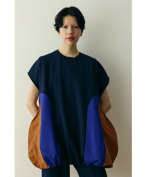 HeRIN.CYE(ヘリンドットサイ)の「Docking egg tops ドッキングエッグトップス(Tシャツ/カットソー・レディース・ブルー系その他3/ブラック/グリーン系その他・FREE)」の3枚目の写真
