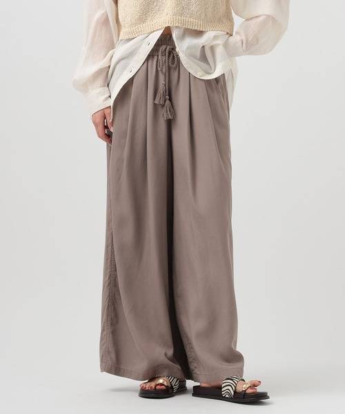 BAYFLOW（ベイフロー）の「テンセルワイドパンツ（その他パンツ・レディース・チャコールグレー/ブラウン系/モーブ系・SMALL/MEDIUM）」の3枚目の写真
