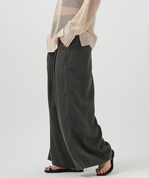 BAYFLOW（ベイフロー）の「テンセルワイドパンツ（その他パンツ・レディース・チャコールグレー/ブラウン系/モーブ系・SMALL/MEDIUM）」の2枚目の写真