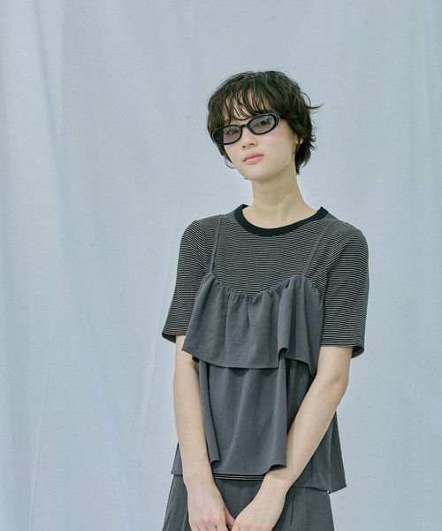 LAKOLE（ラコレ）の「フォックススリムサングラス / 641559（サングラス・レディース・ブラウン/ブラック/グレー・FREE）」の7枚目の写真