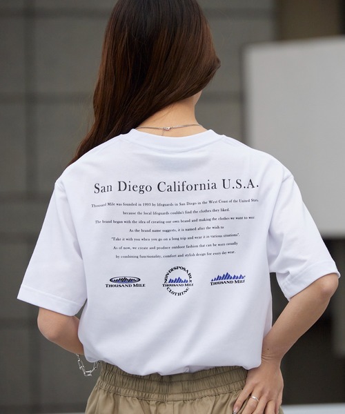 THOUSAND MILE（サウザンドマイル）の「THOUSAND MILE/サウザンドマイル SHORT SLEEVE PRINT T-SHIRT HISTORY メッセージロゴ クルーネック ワイドTシャツ 2026年春夏（Tシャツ/カットソー・メンズ・ホワイト/ブラック・XS/M/L/XL）」の17枚目の写真