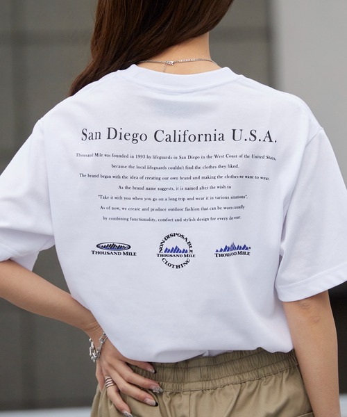 THOUSAND MILE（サウザンドマイル）の「THOUSAND MILE/サウザンドマイル SHORT SLEEVE PRINT T-SHIRT HISTORY メッセージロゴ クルーネック ワイドTシャツ 2026年春夏（Tシャツ/カットソー・メンズ・ホワイト/ブラック・XS/M/L/XL）」の18枚目の写真
