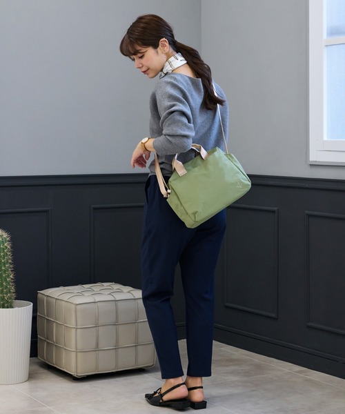 LIZDAYS(リズデイズ)の「【Usual】軽量撥水 2wayボストンショルダーバッグ(ショルダーバッグ・レディース・スモーキーグリーン系/ベージュ系1・FREE)」の21枚目の写真