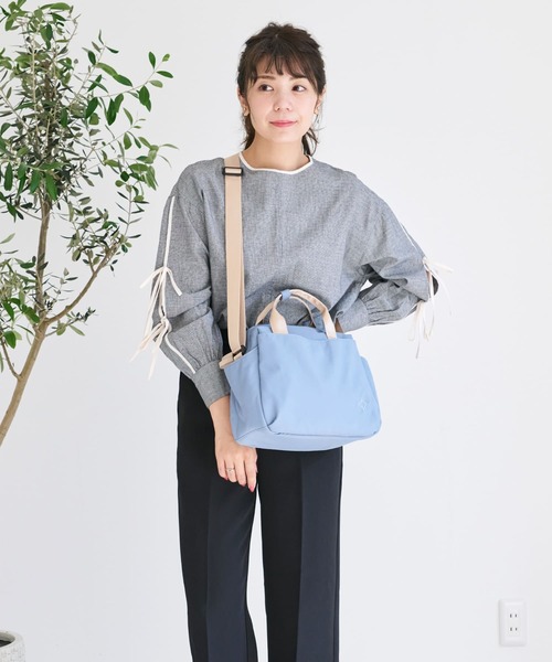 LIZDAYS(リズデイズ)の「【Usual】軽量撥水 2wayボストンショルダーバッグ(ショルダーバッグ・レディース・スモーキーグリーン系/ベージュ系1・FREE)」の22枚目の写真