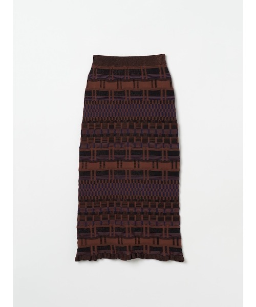 Ruh Dhan(ルーダン)の「Vital Layers Skirt(スカート・レディース・ブラウン/オレンジ/ネイビー・FREE)」の13枚目の写真