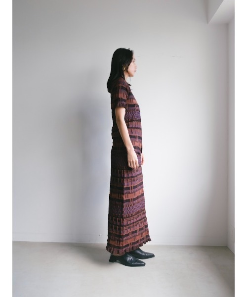 Ruh Dhan(ルーダン)の「Vital Layers Skirt(スカート・レディース・ブラウン/オレンジ/ネイビー・FREE)」の22枚目の写真