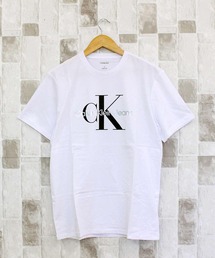 CKJ メタリックモノグラムロゴTシャツ SS METALLIC MONOGRAM LOGO TEE