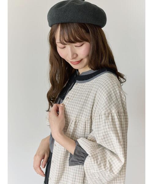 Samansa Mos2(サマンサ モスモス)の「【Cross×Staff】前後2WAYワンピース(ワンピース・レディース・ベージュ/ストライプ/その他1/ブラック・S/M)」の11枚目の写真