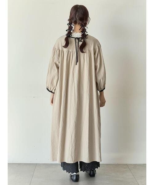 Samansa Mos2(サマンサ モスモス)の「【Cross×Staff】前後2WAYワンピース(ワンピース・レディース・ベージュ/ストライプ/その他1/ブラック・S/M)」の22枚目の写真