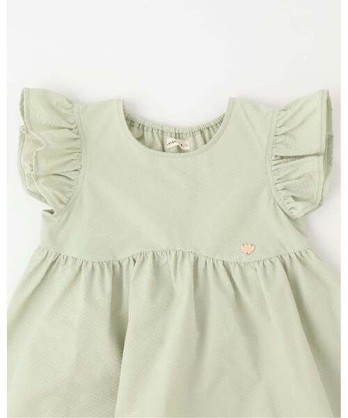 Lycee mine(リセマイン)の「【セットアップ】なみなみペプラムブラウス・バルーンパンツセット【子供服】【キッズ】【女の子】(セットアップ・キッズ・ライトピンク/ライトベージュ/ネイビー/エメラルド/サックスブルー・110cm/100cm/130cm/120cm/140cm/150cm)」の21枚目の写真