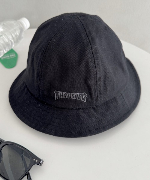 THRASHER(スラッシャー)の「THRASHER キッズ ロゴ メトロハット(ハット・キッズ・ブラック/カーキ/オレンジ・54cm)」の1枚目の写真