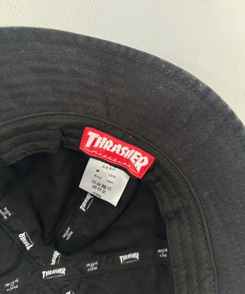 THRASHER(スラッシャー)の「THRASHER キッズ ロゴ メトロハット(ハット・キッズ・ブラック/カーキ/オレンジ・54cm)」の15枚目の写真