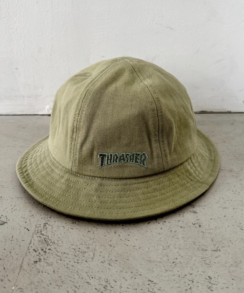 THRASHER(スラッシャー)の「THRASHER キッズ ロゴ メトロハット(ハット・キッズ・ブラック/カーキ/オレンジ・54cm)」の14枚目の写真