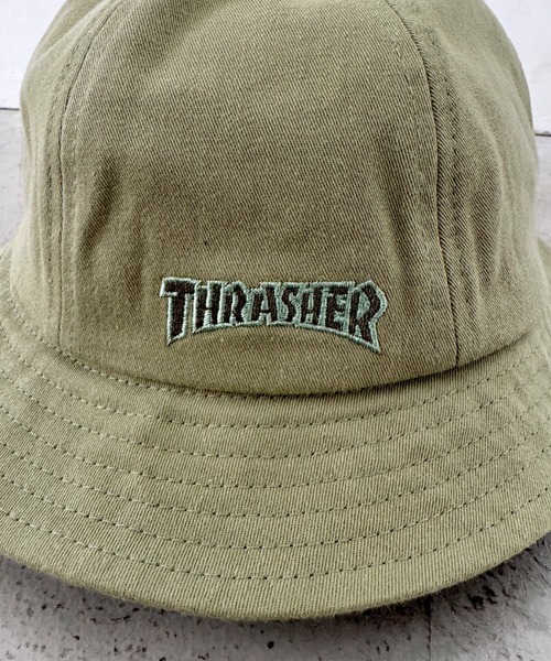 THRASHER(スラッシャー)の「THRASHER キッズ ロゴ メトロハット(ハット・キッズ・ブラック/カーキ/オレンジ・54cm)」の13枚目の写真