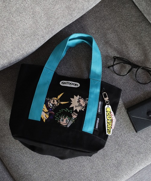OUTDOOR PRODUCTS(アウトドアプロダクツ)の「僕のヒーローアカデミア×OUTDOOR PRODUCTS キーホルダー付きミニキャラトート(トートバッグ・メンズ・ブラック/ターコイズブルー/ブラック系/ネイビー/イエロー/ベージュ/ホワイト・フリー)」の11枚目の写真