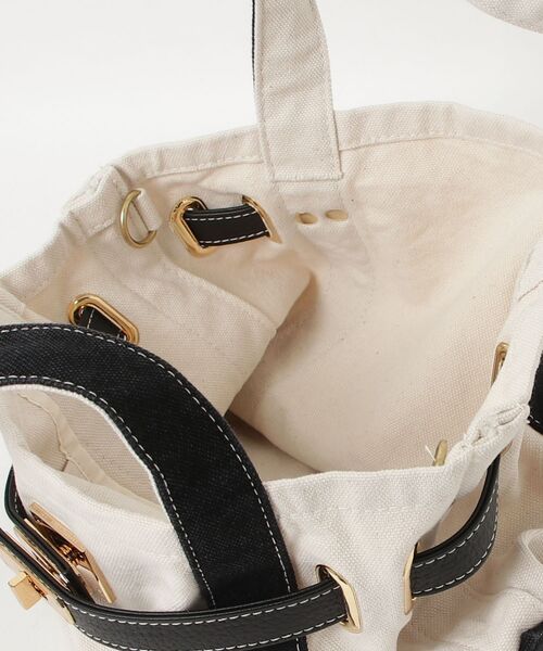 sita parantica(シータパランティカ)の「SITA PARANTICA(シータ パランティカ)COTTON CANVAS TOTE S(トートバッグ・レディース・ブラック・S)」の4枚目の写真