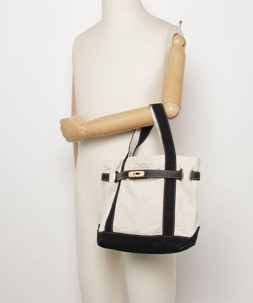 sita parantica(シータパランティカ)の「SITA PARANTICA(シータ パランティカ)COTTON CANVAS TOTE S(トートバッグ・レディース・ブラック・S)」の5枚目の写真