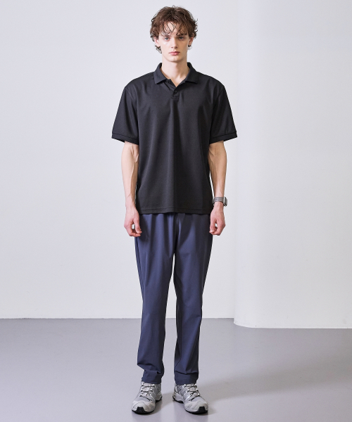BASIC HOUSE（ベーシックハウス）の「スーパーストレッチスパンバンディングストレートパンツ_ダークグレー（スウェットパンツ・メンズ・ダークグレー・28inch/30inch/32inch/34inch/36inch）」の5枚目の写真