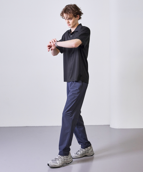 BASIC HOUSE（ベーシックハウス）の「スーパーストレッチスパンバンディングストレートパンツ_ダークグレー（スウェットパンツ・メンズ・ダークグレー・28inch/30inch/32inch/34inch/36inch）」の6枚目の写真