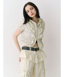 jouetie | ハーフスリーブギャザーブルゾン(その他トップス)