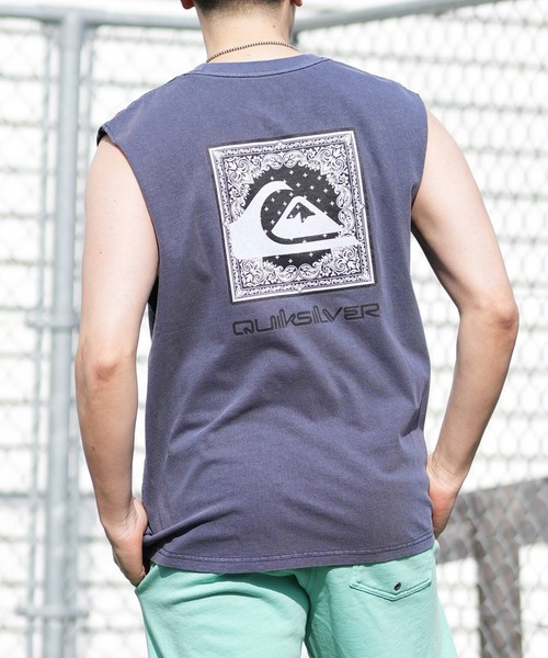 Quiksilver（クイックシルバー）の「QUIKSILVER/クイックシルバー BANDANA SL 26SU タンクトップ QSL262605M（タンクトップ・メンズ・ホワイト/ブラック/インディゴブルー・M/L）」の3枚目の写真