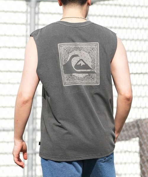 Quiksilver（クイックシルバー）の「QUIKSILVER/クイックシルバー BANDANA SL 26SU タンクトップ QSL262605M（タンクトップ・メンズ・ホワイト/ブラック/インディゴブルー・M/L）」の2枚目の写真