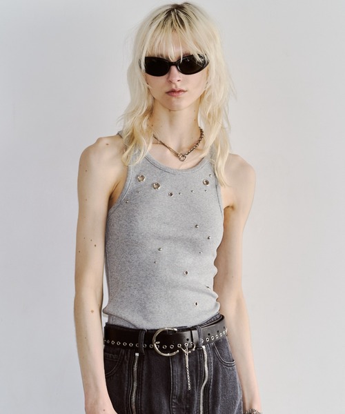 EYELET TANK TOP/アイレットタンクトップ（タンクトップ）｜JOSE MOON